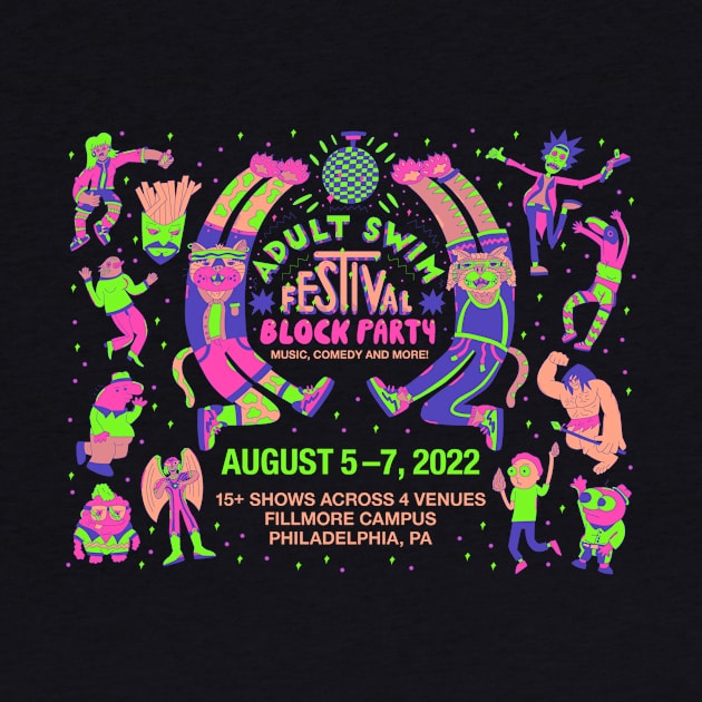 adult swim festival block party philadelphia 2022 by Olympussure